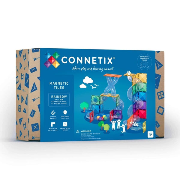 Connetix Magnetbausteine Kugelbahn Rainbow Erweiterung 66 Teile