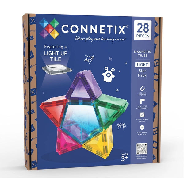 Connetix Light Star Pack mit LED-Leuchtkachel