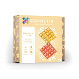 Magnetbausteine Pastel Lemon & Peach Basisplatten 2 Teile von Connetix_01