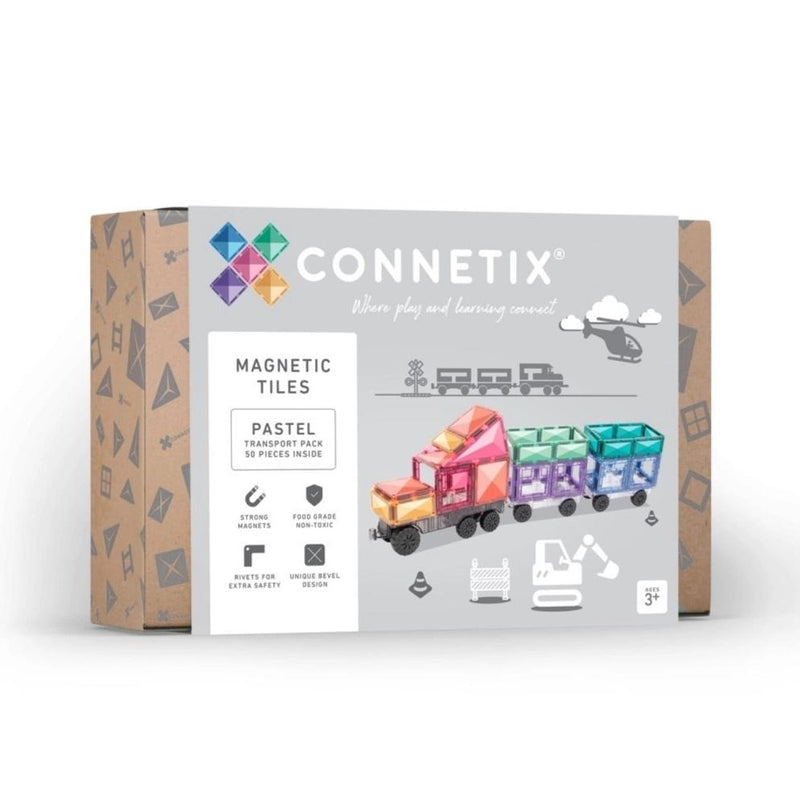 Connetix Magnetbausteine Pastel Transport Pack 50 Teile