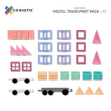 Inhalt Connetix Magnetbausteine Pastel Transport Pack 50 Teile