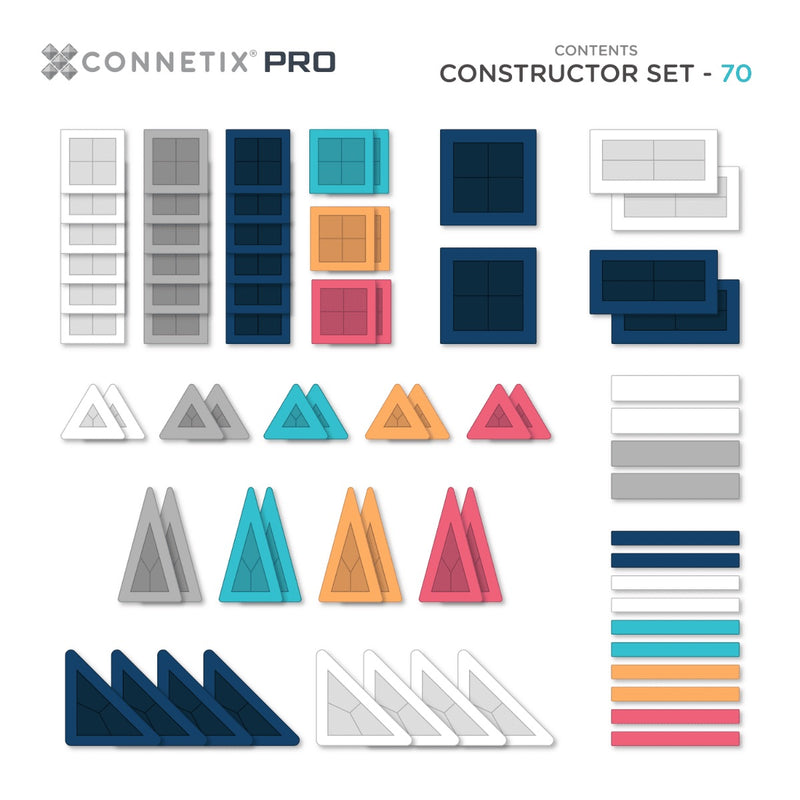 Inhalt von Connetix Pro Constructor Set