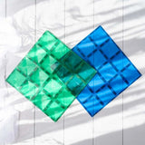 Magnetbausteine Rainbow Blue & Green Basisplatten 2 Teile von Connetix_03