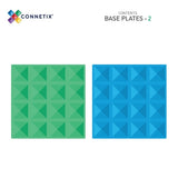 Magnetbausteine Rainbow Blue & Green Basisplatten 2 Teile von Connetix_05