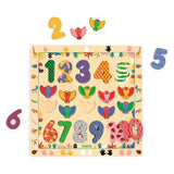Holzpuzzle Zahlen 1 - 10 von Djeco