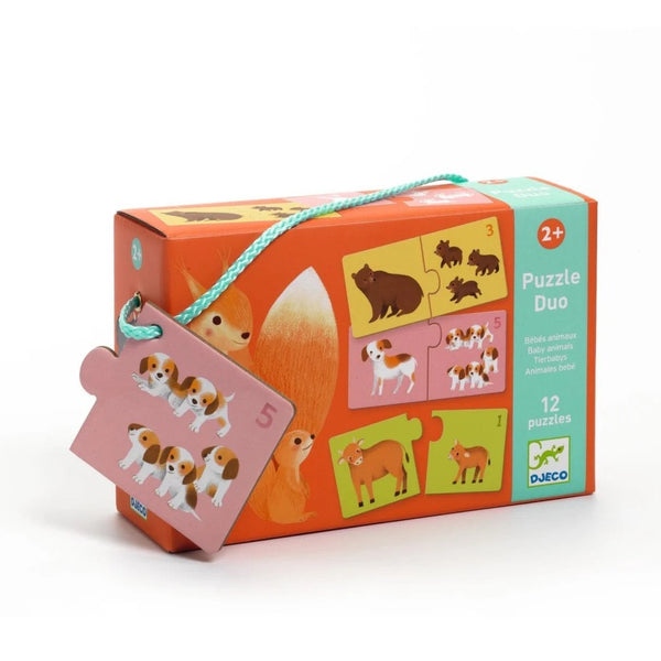 Puzzle Duo-Tierbabys von Djeco_Verpackung