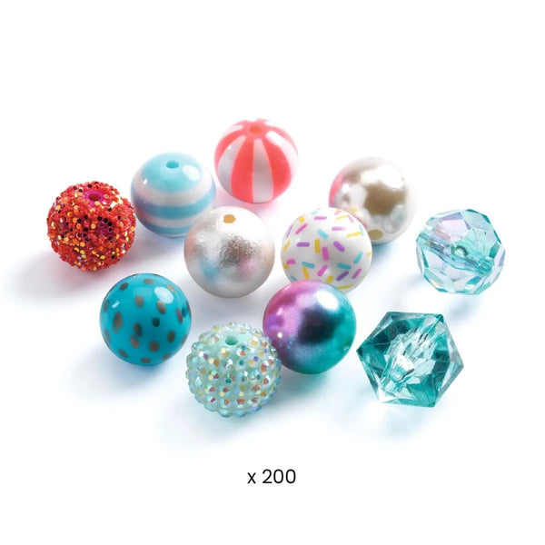 Schmuck basteln_Silberne Kugeln von Djeco_Perlen