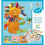 Stickerbild Tiere gestalten von Djeco