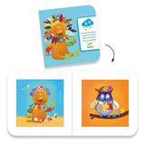 Stickerbild Tiere gestalten von Djeco_Anleitung