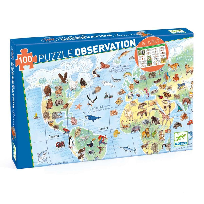 Wimmelpuzzle Tiere der Erde von Djeco
