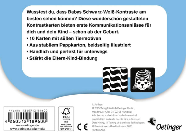 Erste Bilder für Babyaugen. Das Kartenset 0-3 Monate_Rückseite