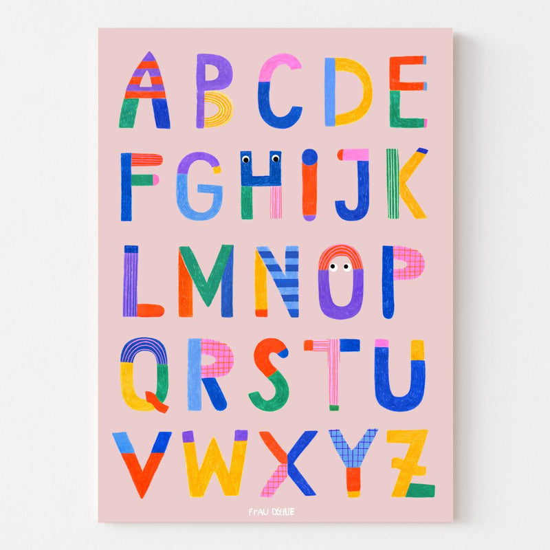 ABC-Poster von Frau Ottilie_Bunte Buchstaben