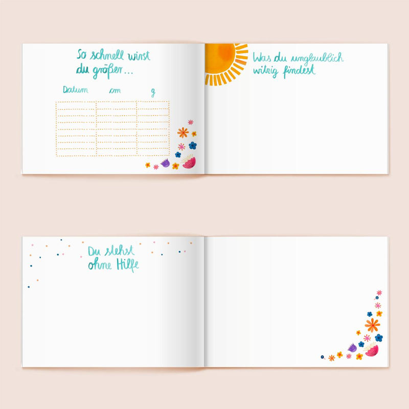 Babybuch Tagbuch von Frau Ottilie_welcome little one_hardvocer_Innenseiten02