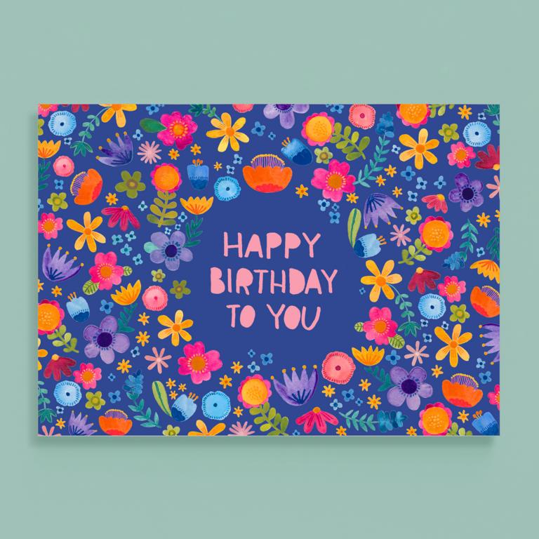 Postkarte von Frau Ottilie_Happy birthday to you