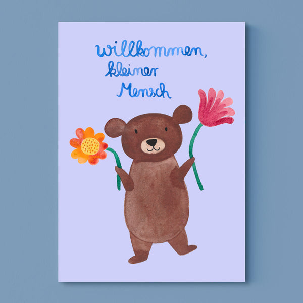 Postkarte zur Geburt von Frau Ottilie_Willkommen, kleiner Mensch