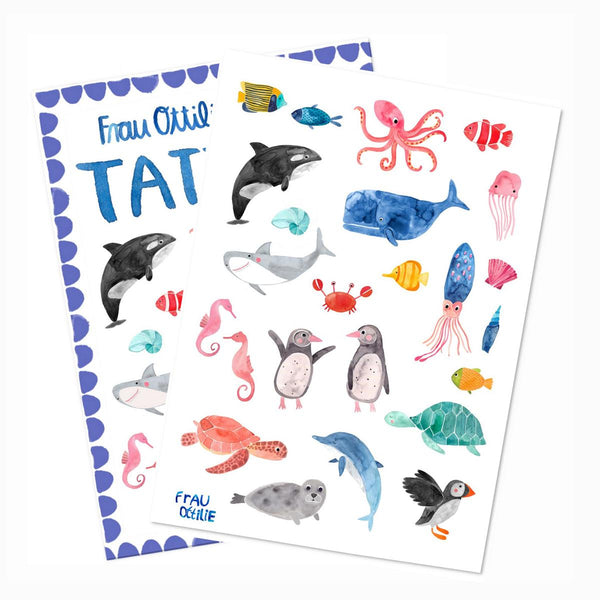 Lustige Kindertattoos | Wildes Meer