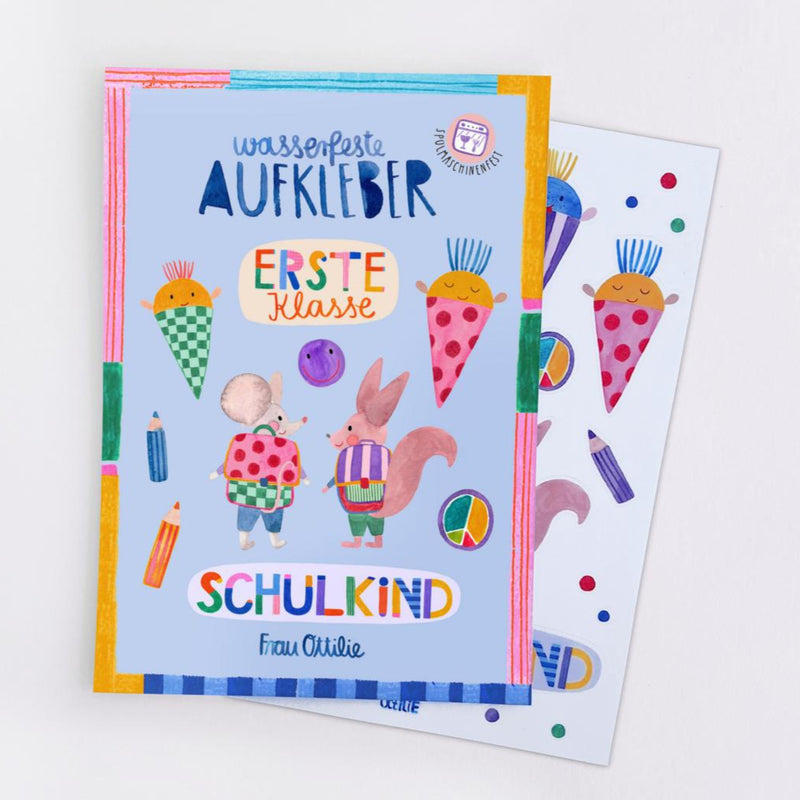 Wasserfeste Aufkleber von Frau Ottilie_Schulkind