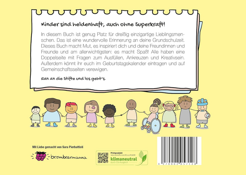 Freundschaftsbuch Meine Lieblingsmenschen - Grundschule von Sara Pierbattisti-Spira_Nova Md_Rückseite