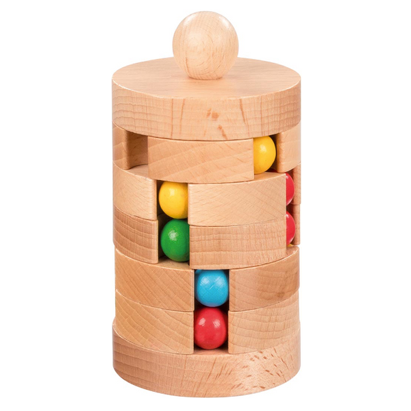 Kugelturm Logikspiel aus Naturholz von goki