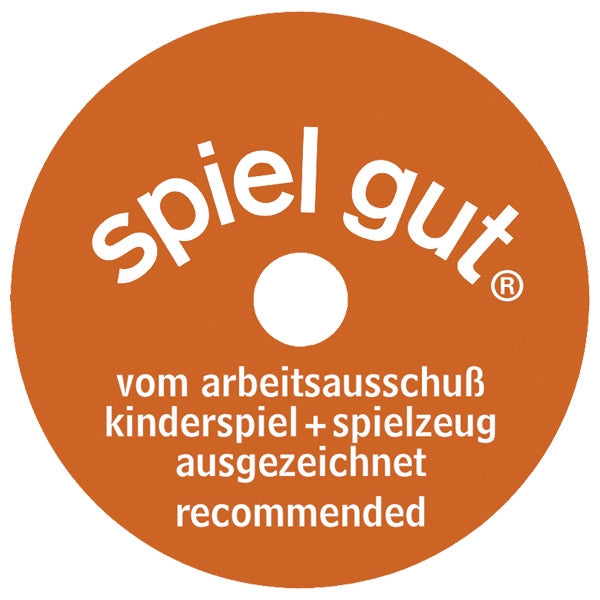 "Spiel gut"-Siegel vom Arbeitsausschuss kinderspiel + spielzeug