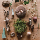 Naturmaterialien und Holz-Elemente aus Grapat Adventskalender 2025