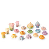 Flower Meadow | 18 handbemalte Blumen