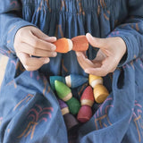 Rainbow Tomtens 6 Holzfiguren von Grapat_Regenbogen Zwerge_04