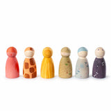 6 The Animal Crew Holzfiguren von Grapat 
