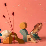 Design-Konstruktion mt Elementen von Baukasten Wave der Tiny Art Collection von Grimm's