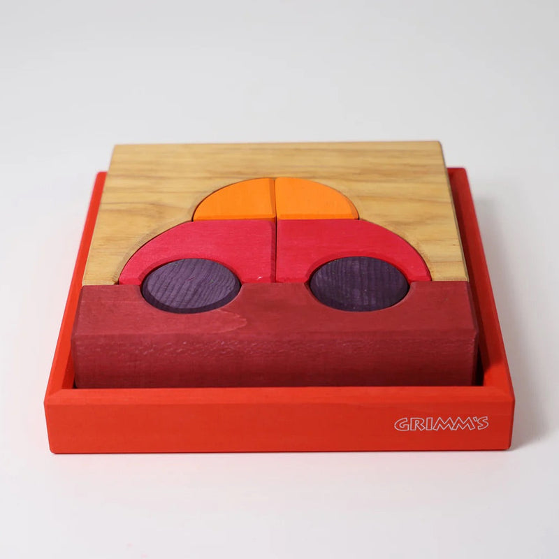 Bauspiel Rot von Grimm's in Ansicht von schräg oben
