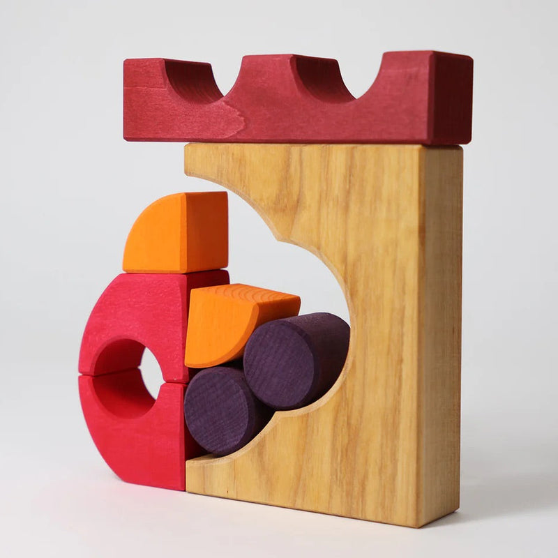 Konstruktion aus Bauspiel Rot von Grimm's