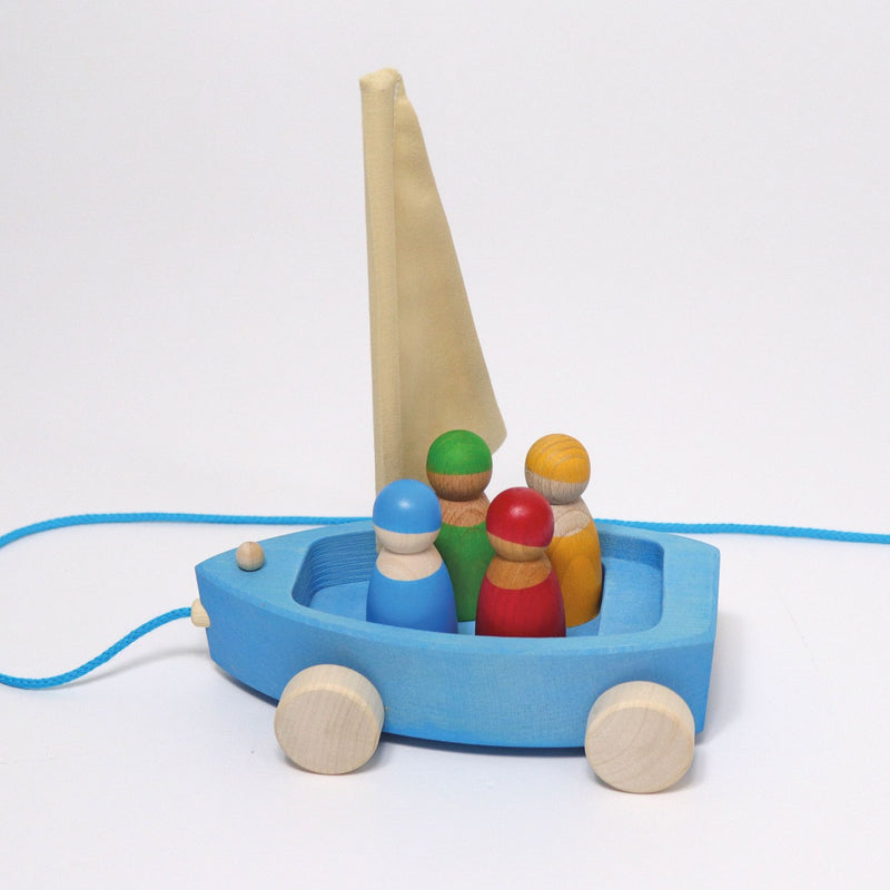 Großer Strandsegler von Grimm's mit 4 Regenbogenfreunden von schräg oben