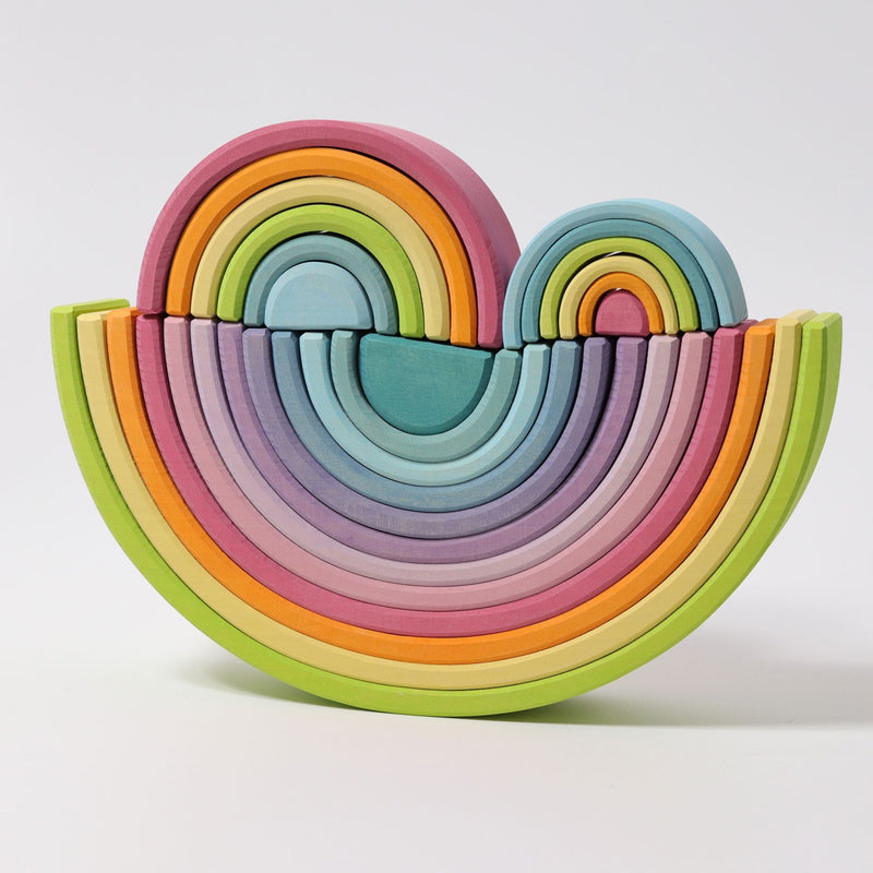 3 Pastell Regenbögen von Grimm's in unterschiedlichen Größen