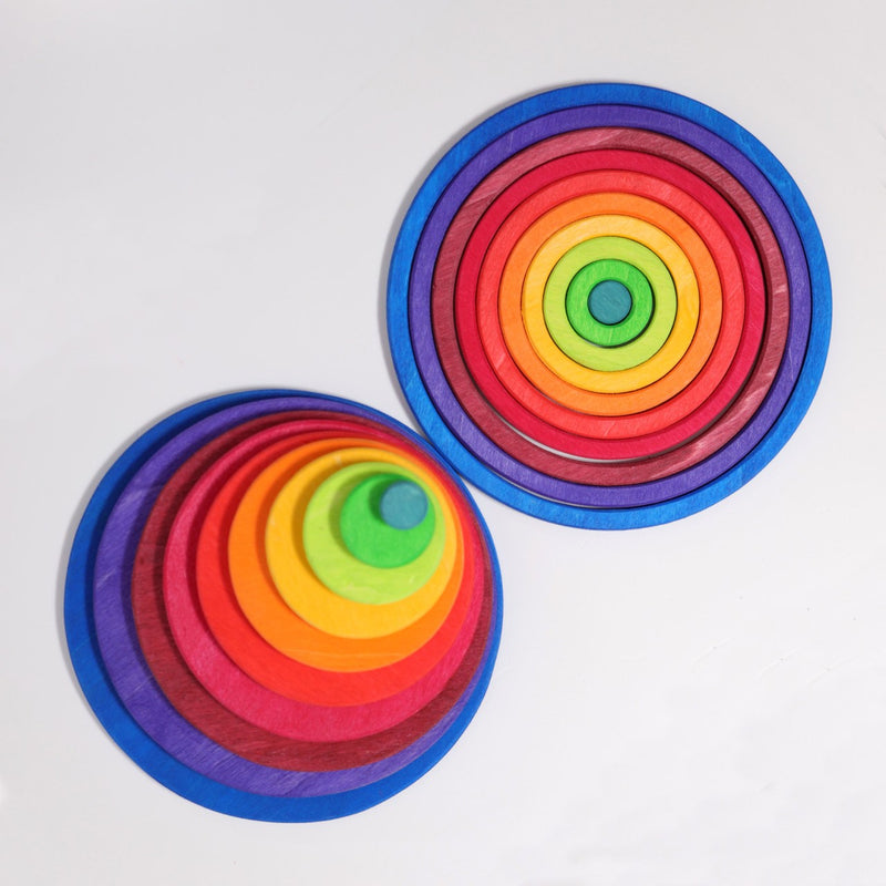 Konzentrische Kreise und Ringe von Grimm's von oben