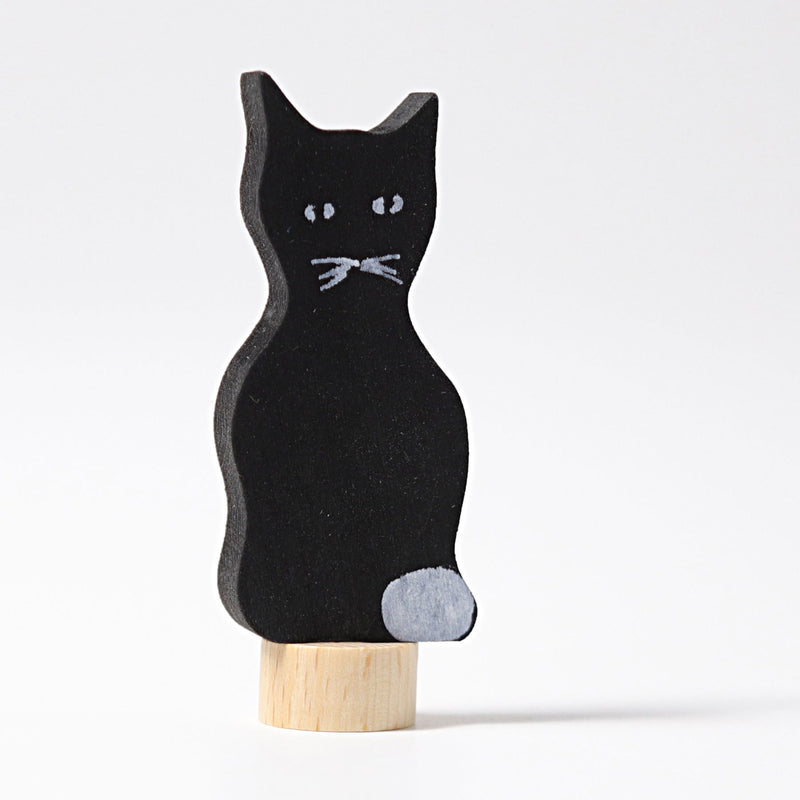 Steckfigur schwarze Katze von Grimm's Schrägansicht