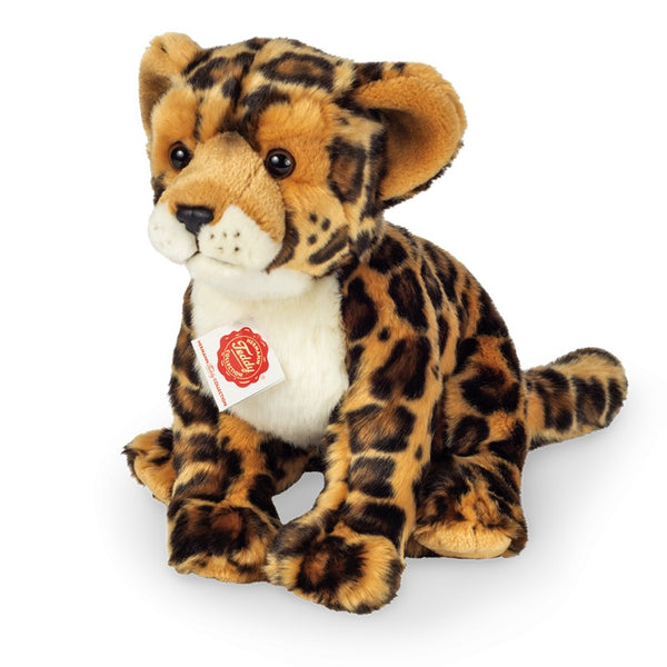Leopard sitzend von Hermann Teddy_Ansicht von vorne