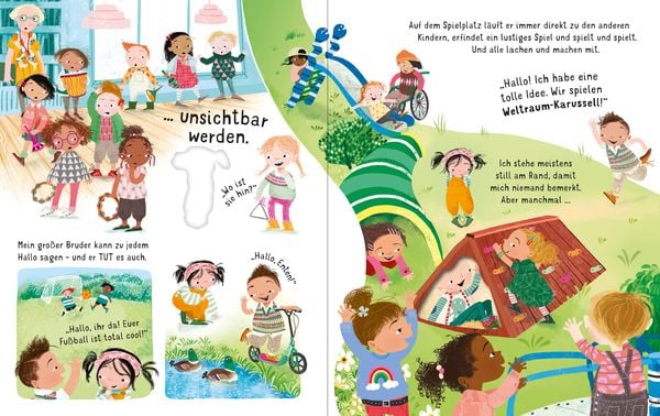 Ich bin (manchmal) schüchtern von Anna Milbourne und Asa Gilland_Usborne Verlag_Seitenansicht02