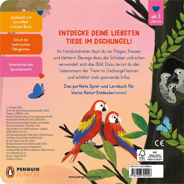 Komm mit nach draußen! - Tiere im Dschungel von Anne-Kathrin Behl_Penguin Verlag_Buchcover_02