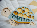 Kinderlampe "Schildkröte" in Galapagos-Salbei | 38 cm