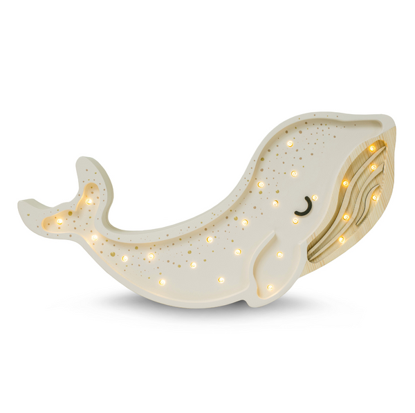 Kinderlampe | Wal in weiß