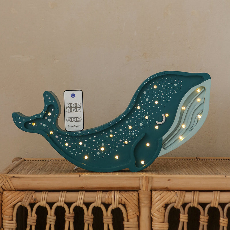 Kinderlampe "Wal" in blau-türkis | 40 cm