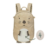 Little Who Klett-Patch Zahl 4 mit Rucksack Otter Mathilda