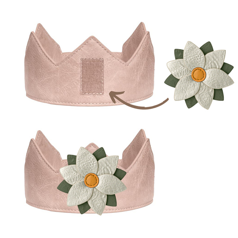 Little Who Klett-Patch Blume mit Krone