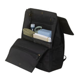 Geöffneter Wickelrucksack Linea Black von Little Who