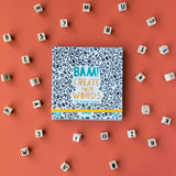 Stempelset "BAM! Create your words" von Londji mit Holzstempeln