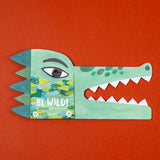 Bastelset "Be wild! Crocodile mask & stickers" von Londji