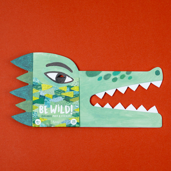 Bastelset "Be wild! Crocodile mask & stickers" von Londji
