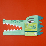Rückseite von Bastelset "Be wild! Crocodile mask & stickers" von Londji