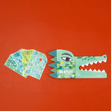 Bastelset "Be wild! Crocodile mask & stickers" von Londji mit Stickerbögen