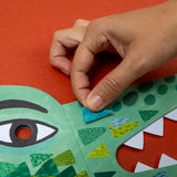Kind bastelt an Bastelset "Be wild! Crocodile mask & stickers" von Londji